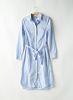 Robe mi-longue manches longues manches longues bleu H&M femme