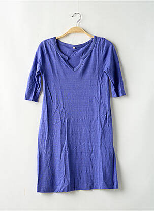 Robe courte coupe fluide manches courtes violet SANDRO femme