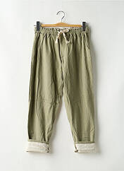 Pantalon 7/8 vert SANS MARQUE pour femme seconde vue