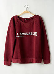 Sweat-shirt rouge LA PETITE FRANCAISE pour femme seconde vue