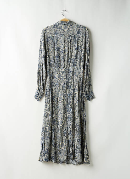Robe longue manches longues manches longues bleu H&M femme