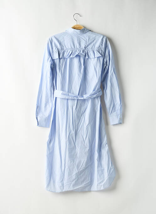 Robe mi-longue manches longues manches longues bleu H&M femme