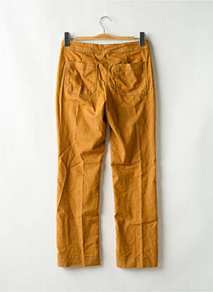 Pantalon droit stretch taille normale jaune BLANCHEPORTE femme