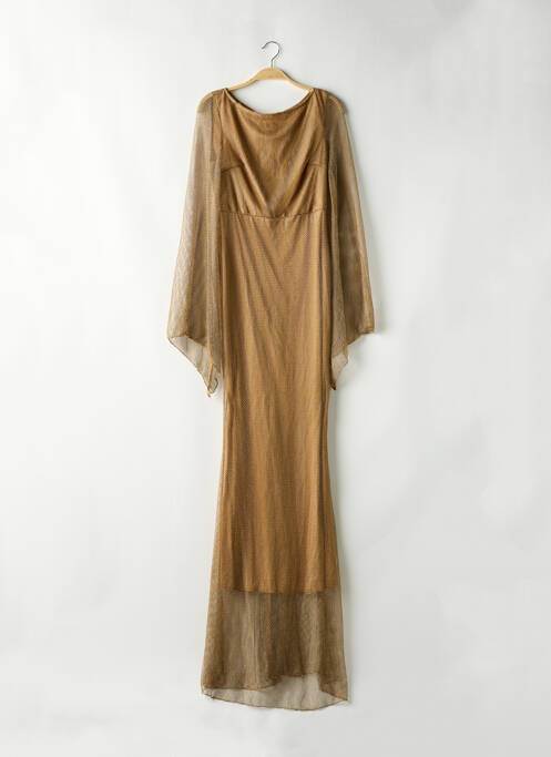 Robe longue beige SANS MARQUE pour femme