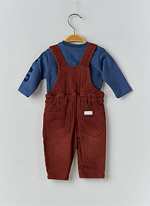 Ensemble pantalon fermeture boutonnée sur le devant marron BABY BOL garçon