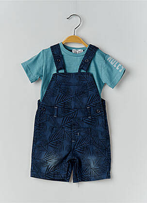 Ensemble pantalon fermeture boutonnée sur le devant bleu BABY BOL garçon