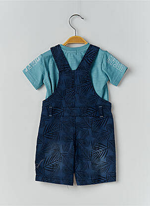 Ensemble pantalon fermeture boutonnée sur le devant bleu BABY BOL garçon