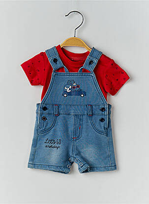 Ensemble pantalon fermeture boutonnée sur le devant bleu BABY BOL garçon