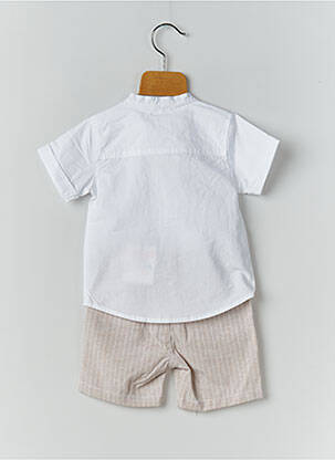 Ensemble short poches beige MINI BOL garçon