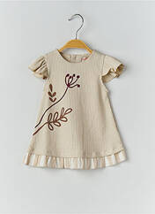 Robe mi-longue beige BABY BOL pour fille seconde vue