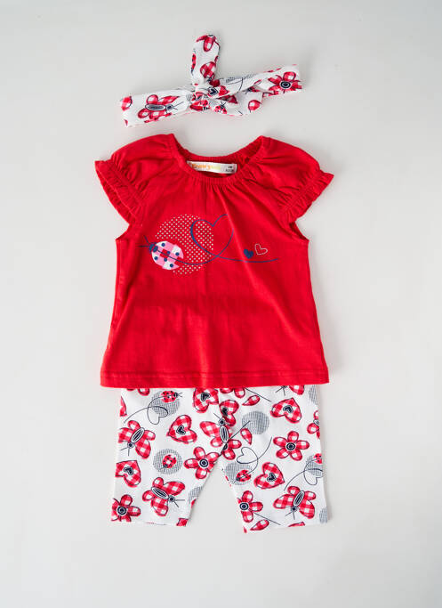 Ensemble pantalon rouge BABY BOL pour fille