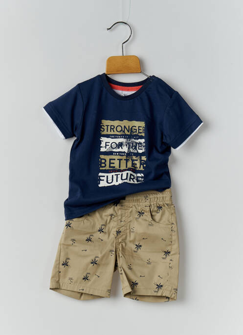 Ensemble short bleu BABY BOL pour garçon