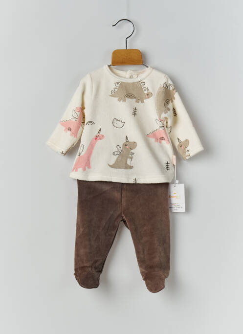 Pyjama blanc BABY BOL pour fille