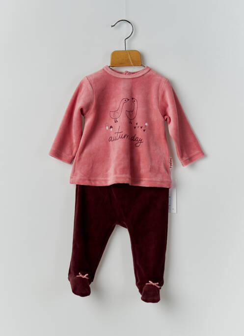 Pyjama rose BABY BOL pour fille