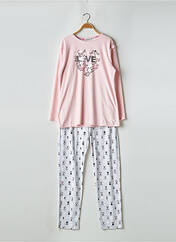 Pyjama rose MASSANA pour femme seconde vue