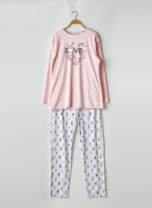 Pyjama rose MASSANA pour femme