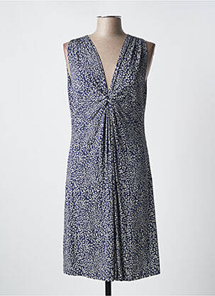 Robe mi-longue sans manche sans manche bleu JANIRA femme