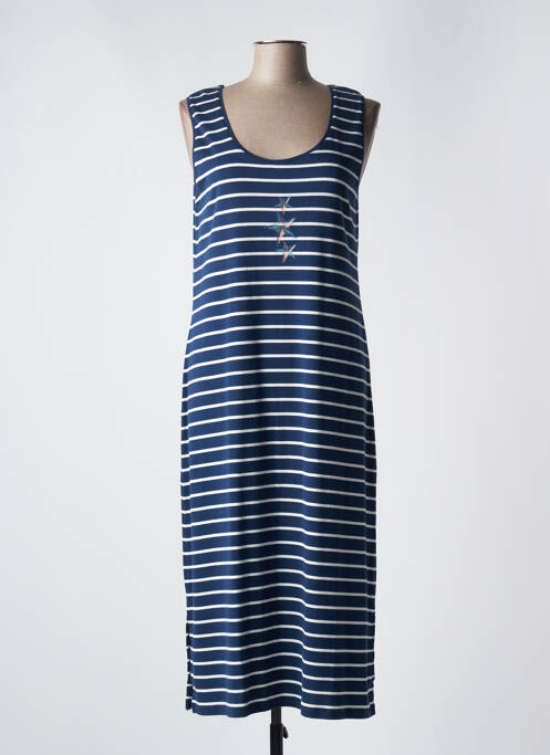 Robe longue bleu THALASSA pour femme