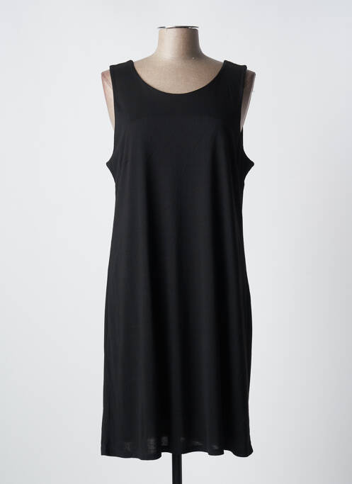 Robe mi-longue noir MASSANA pour femme