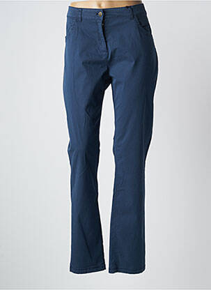 Pantalon slim poches bleu ÉTYMOLOGIE femme