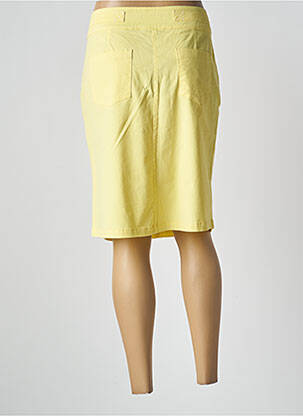 Jupe mi-longue coupe droite jaune THALASSA femme