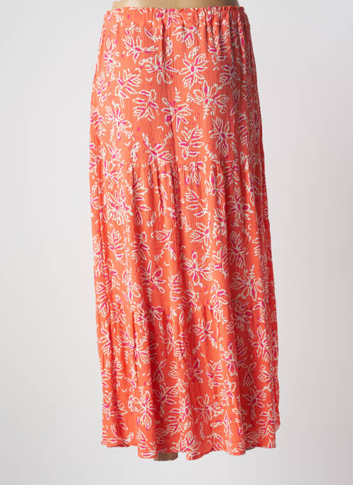 Jupe longue orange ÉTYMOLOGIE pour femme