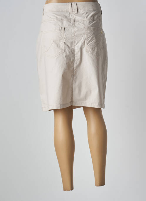 Jupe mi-longue beige ÉTYMOLOGIE pour femme