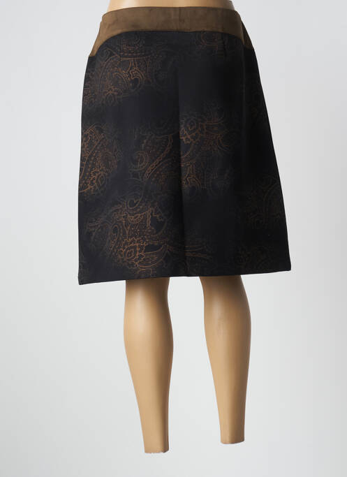 Jupe mi-longue marron THALASSA femme