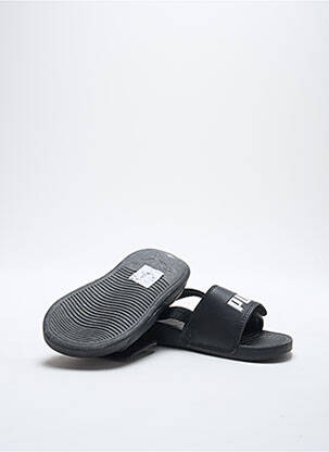 Sandales/nu pieds tissage satiné bout ouvert noir PUMA garçon