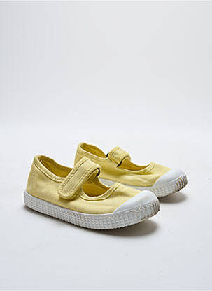 Ballerines bout rond bout rond jaune VICTORIA fille