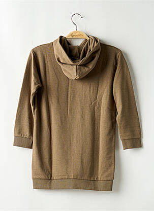 Sweat-shirt à capuche poches manches longues vert BASIC NEEDS BY NAME IT fille