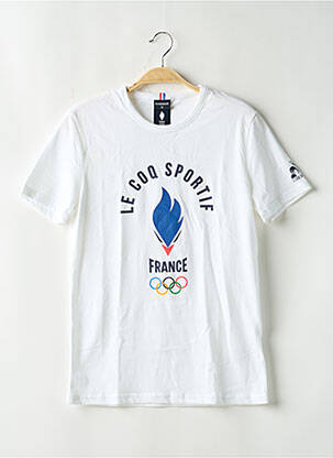 T-shirt stretch manches courtes blanc LE COQ SPORTIF homme