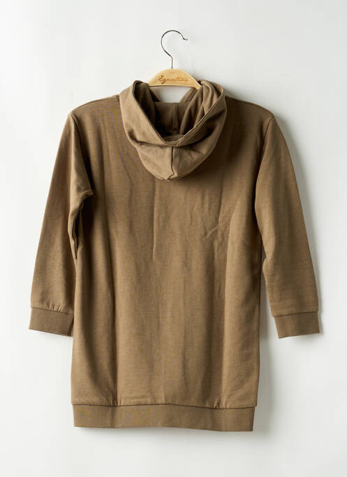 Sweat-shirt à capuche poches manches longues vert BASIC NEEDS BY NAME IT fille