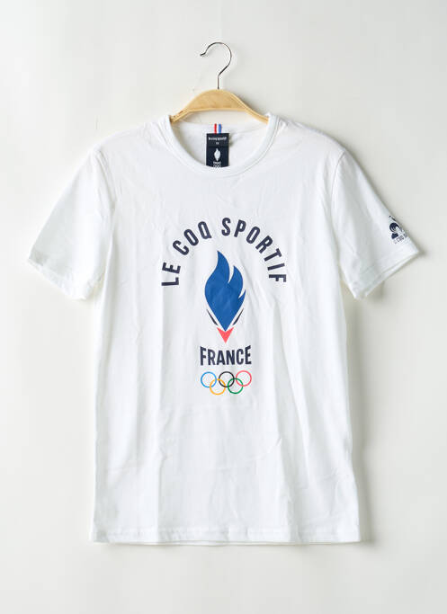 T-shirt blanc LE COQ SPORTIF pour homme