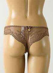 Tanga beige PIEGE pour femme seconde vue