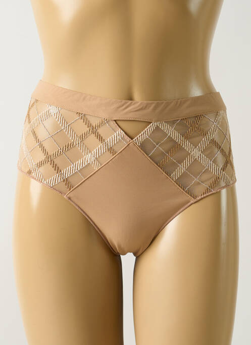 Tanga beige LOUISA BRACQ pour femme