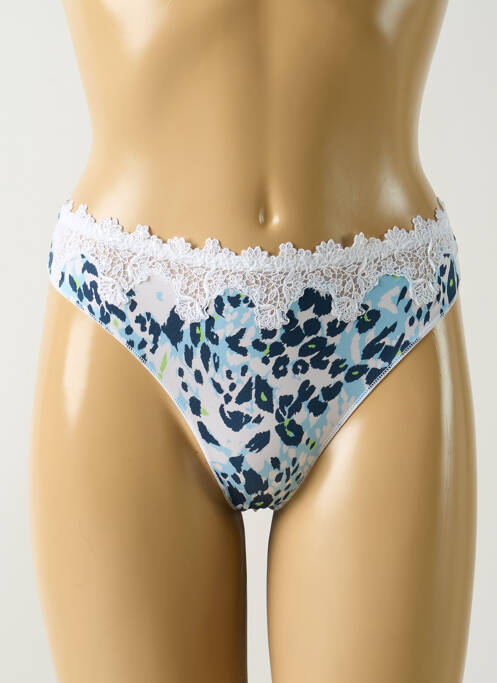 Tanga bleu LOUISA BRACQ pour femme