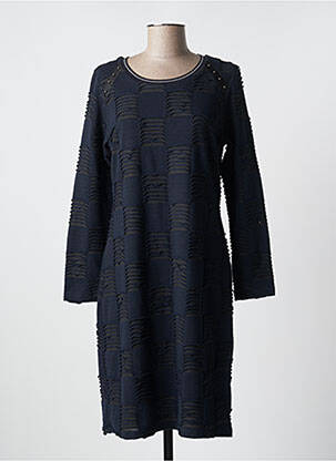 Robe mi-longue manches longues manches longues bleu MERI & ESCA femme