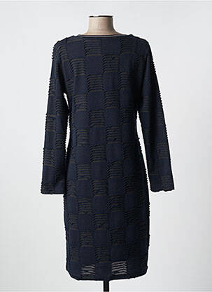Robe mi-longue manches longues manches longues bleu MERI & ESCA femme