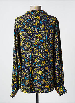 Blouse tissage popeline manches longues noir ÉTYMOLOGIE femme