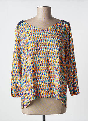 Blouse manches 3/4 manches 3/4 orange THALASSA femme