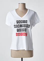 T-shirt blanc KAPITALES pour femme seconde vue