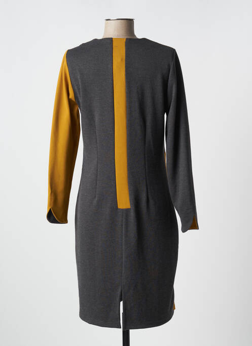 Robe mi-longue gris FRANCE RIVOIRE pour femme