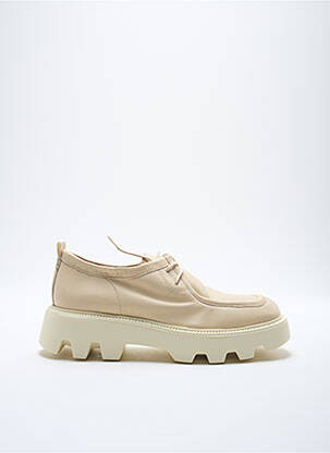 Derbies type de semelle amortissante talon de 4 à 6cm beige MJUS femme