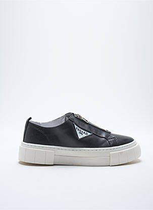 Baskets matière lisse talon plat jusqu'à 3cm noir REGARD femme