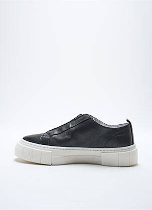 Baskets matière lisse talon plat jusqu'à 3cm noir REGARD femme