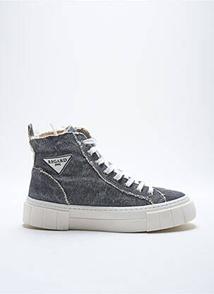 Baskets plateforme talon plat jusqu'à 3cm gris REGARD femme