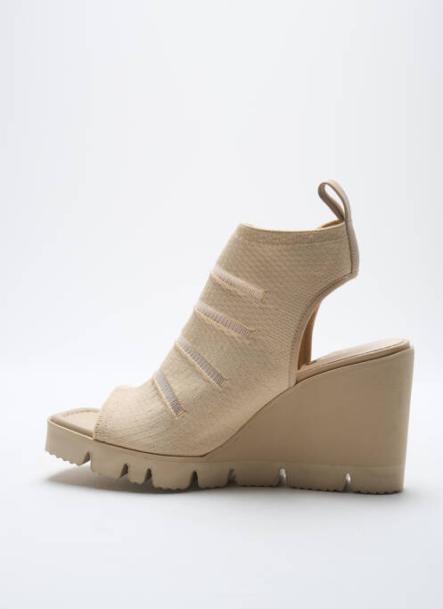 Sandales/Nu pieds beige LODI pour femme