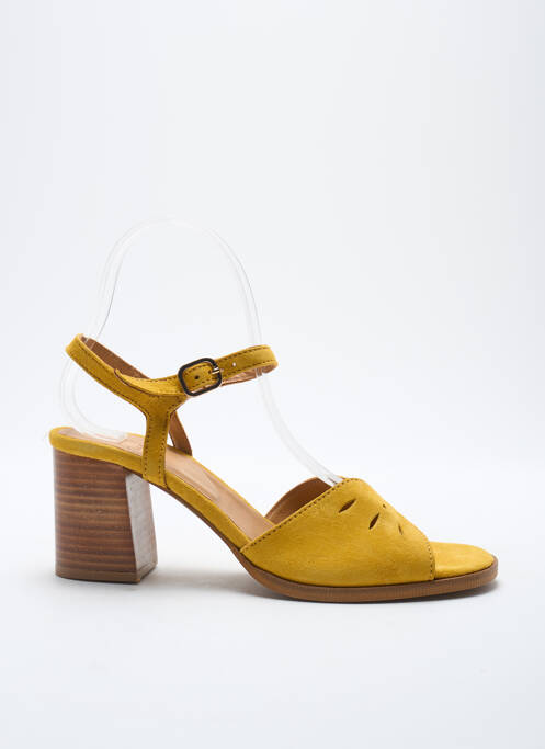 Sandales/Nu pieds jaune ALIWELL pour femme