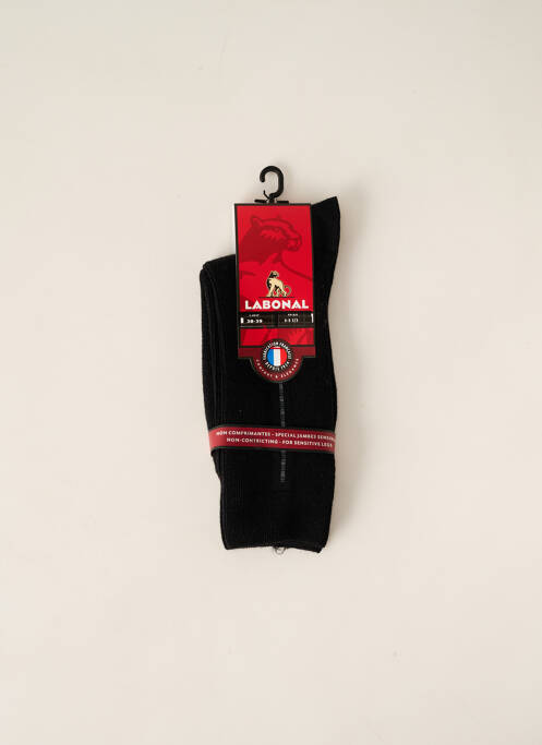 Chaussettes noir LABONAL pour homme